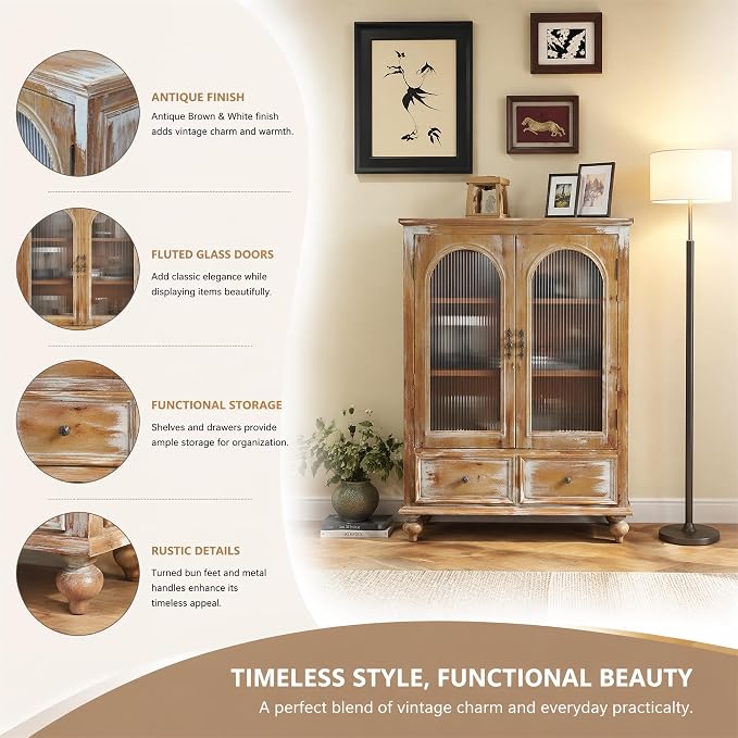 Antique Brown+white