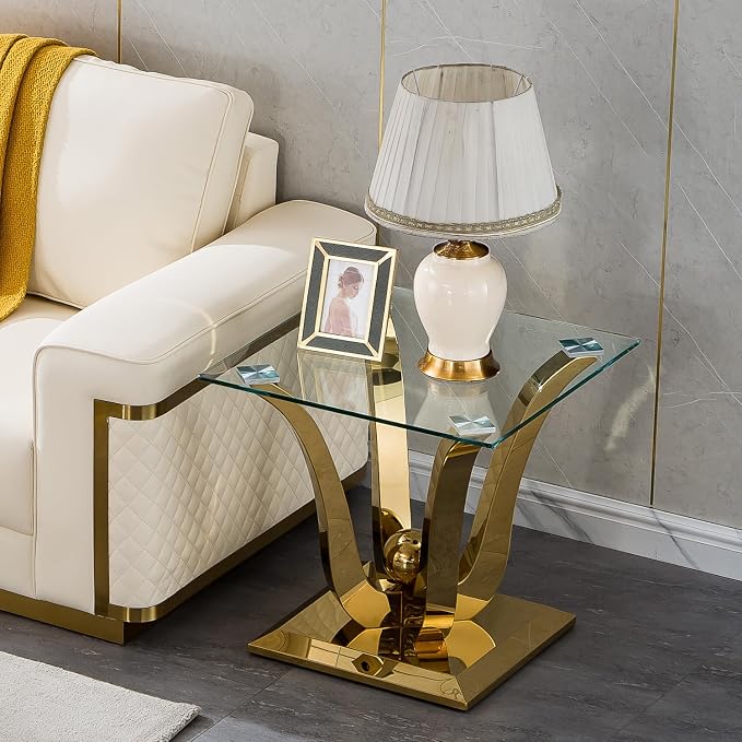 Gold End Table