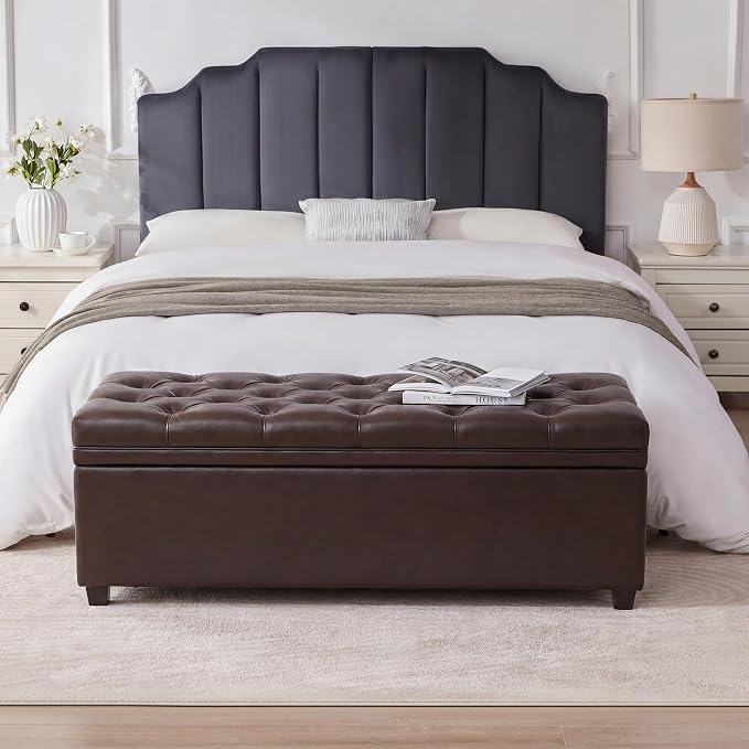 Faux Leather Dark Brown