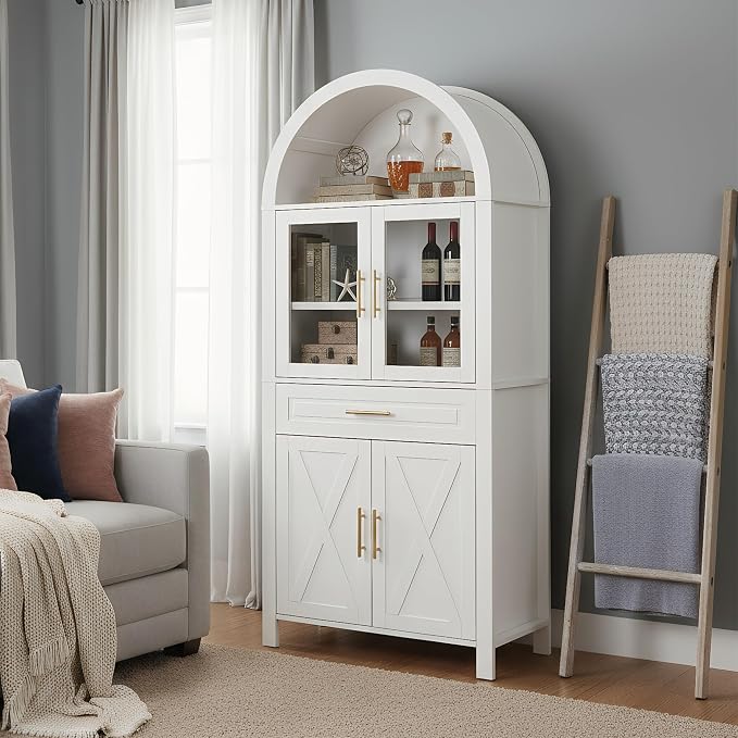 White -X Barn Door