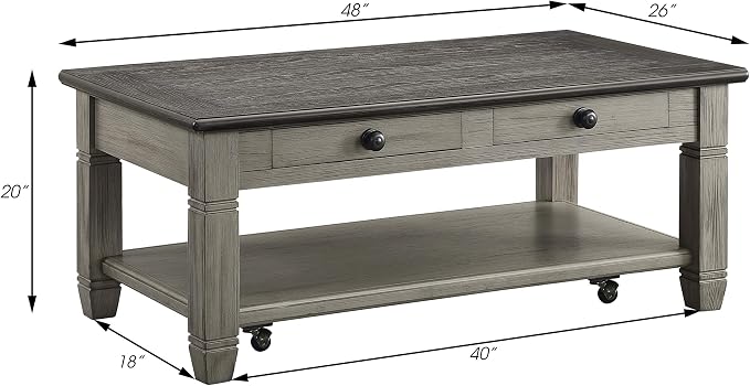 Coffee/Antique Gray