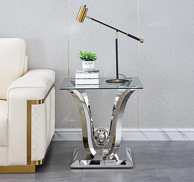 Silver End Table