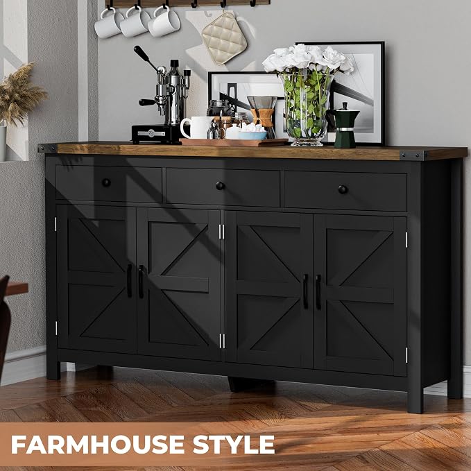 Black/Wood