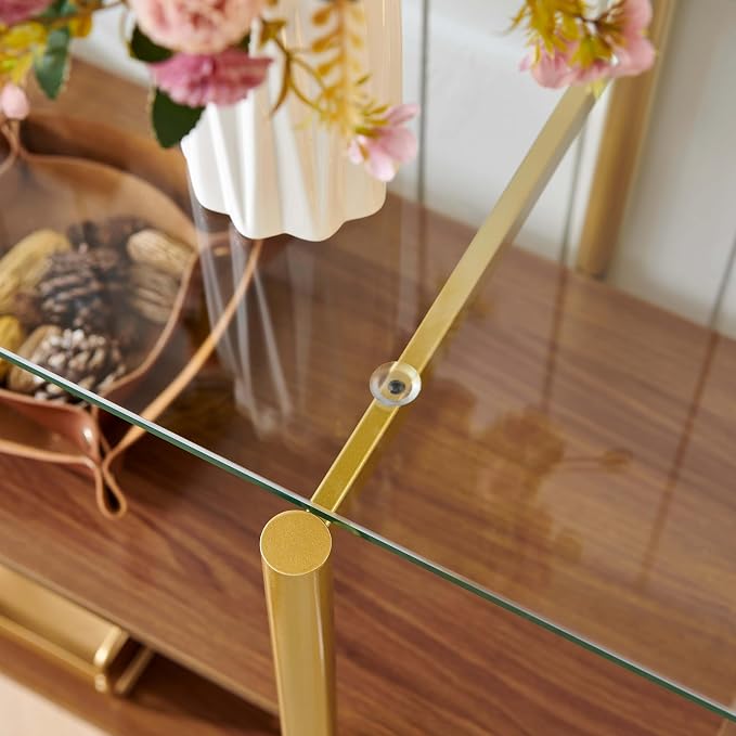 Clear & Walnut