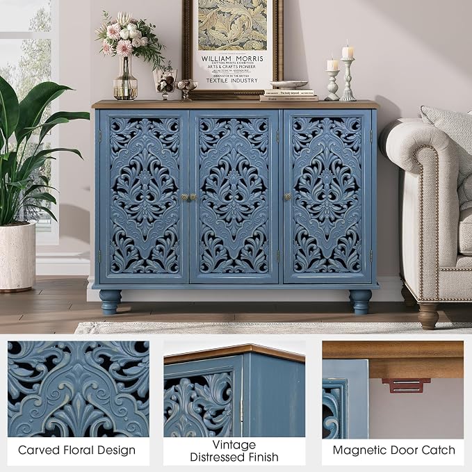 Blue & Walnut_3 Doors