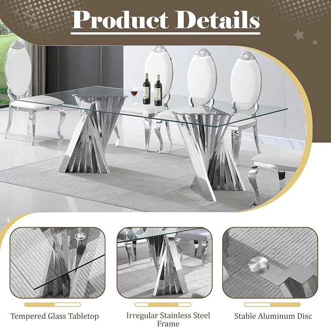 Silver Dining Table