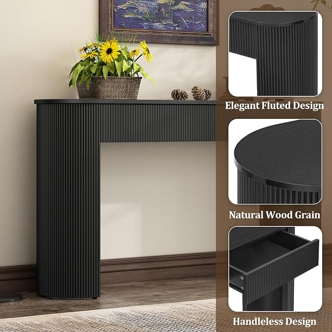 Black/With 2 Drawers