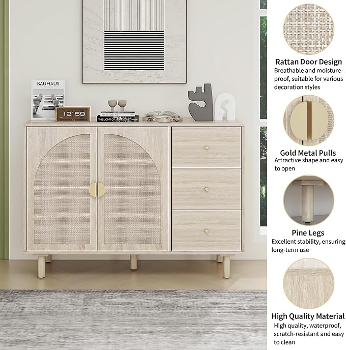 Beige_2 Door 3 Drawer
