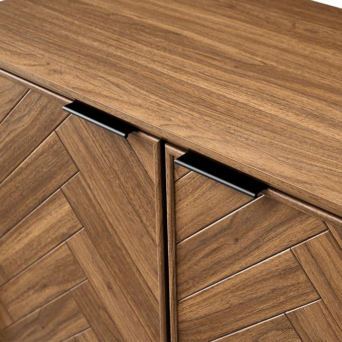 Walnut Herringbone Cabinet