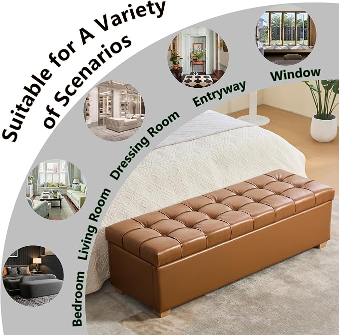 Faux Leather Brown