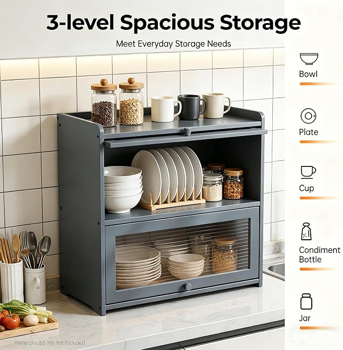 Gray, 2-tier