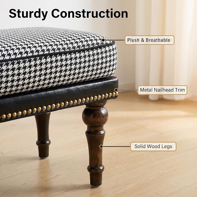Houndstooth Black