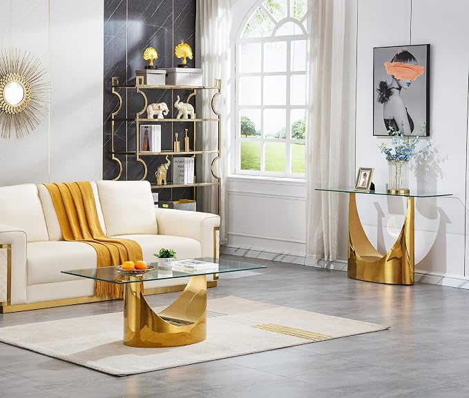Gold Console Table