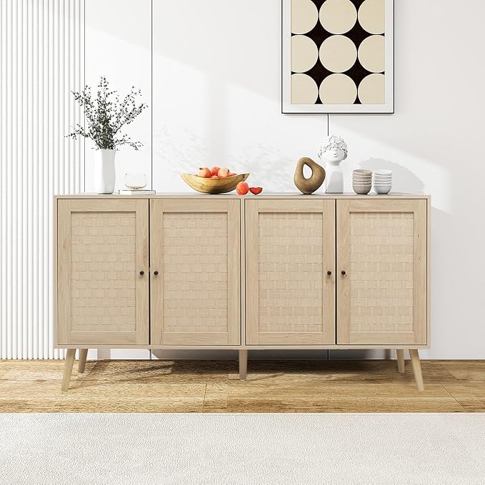 Natural - 4 Door Cabinet