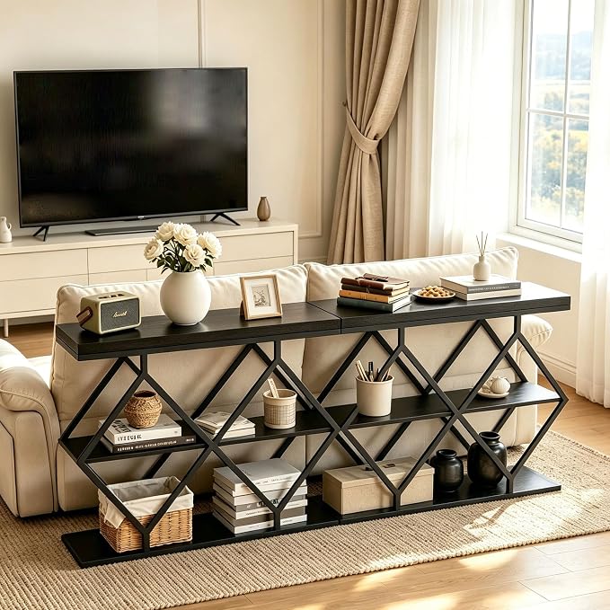 Black + Diamond-shaped