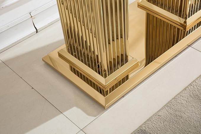 Console Table - Black Gold Base