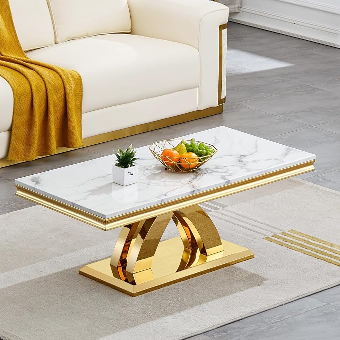 White Gold Coffee Table
