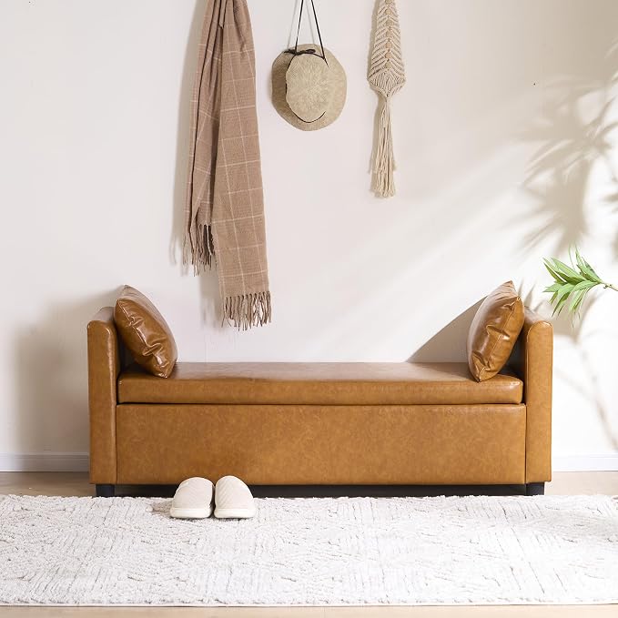 Faux Leather - Camel Brown - 55\