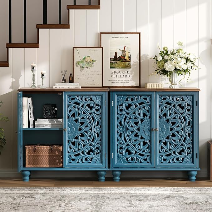 Blue & Walnut_2 Doors