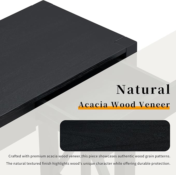 Black + Mdf + Mdf + Acacia