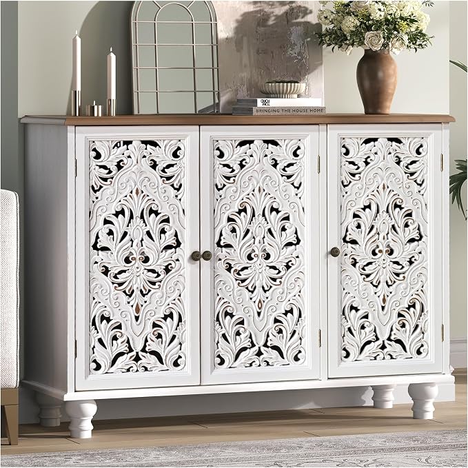 White & Walnut_3 Doors