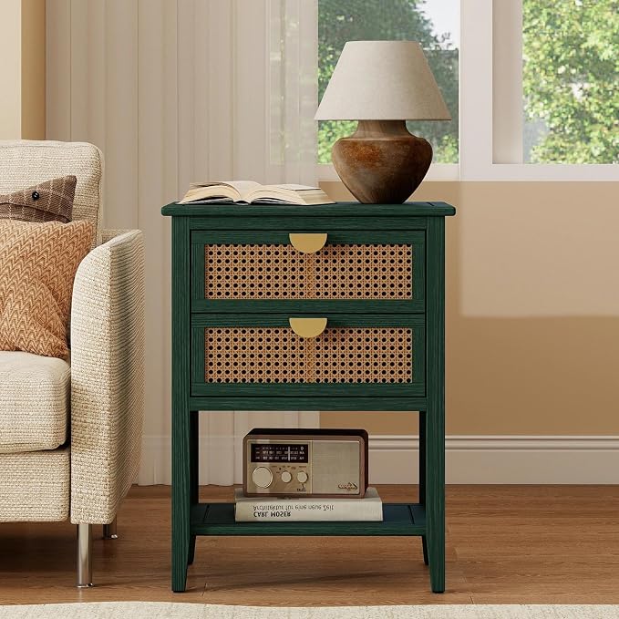Green 2 Drawer Set of 1