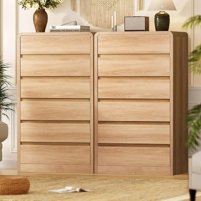 A-natural, Tall With 6 Drawers