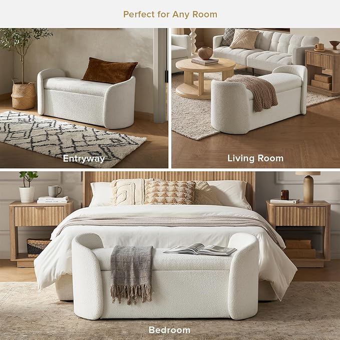 White Boucle, Curved