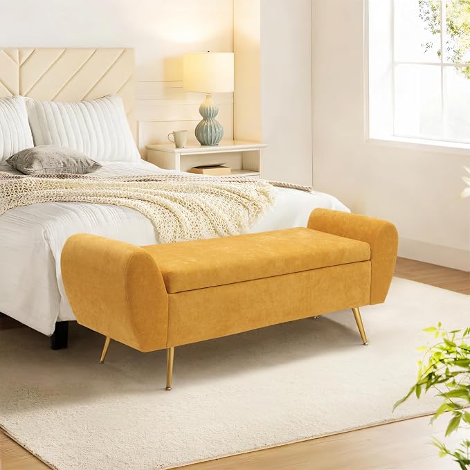 Chenille-mustard