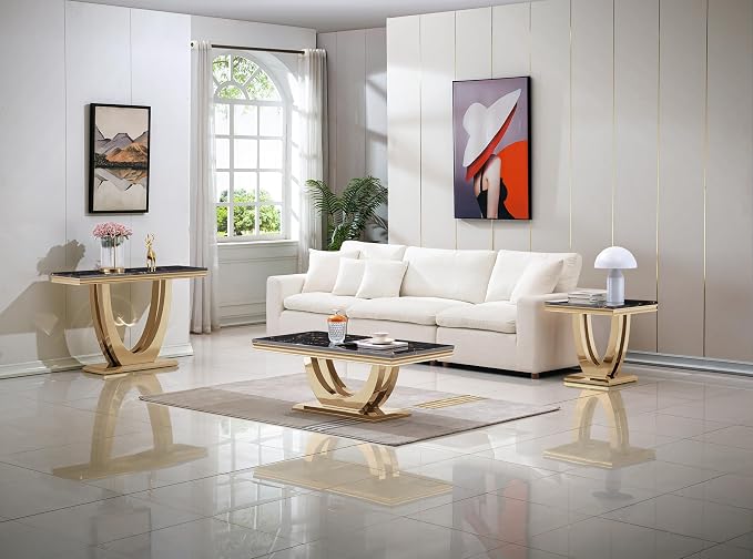 White Silver-console Table