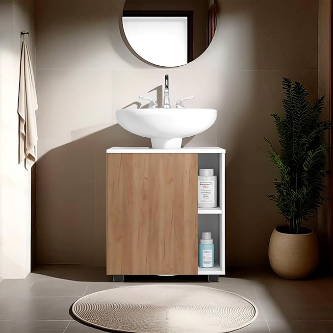 White - Natural Oak