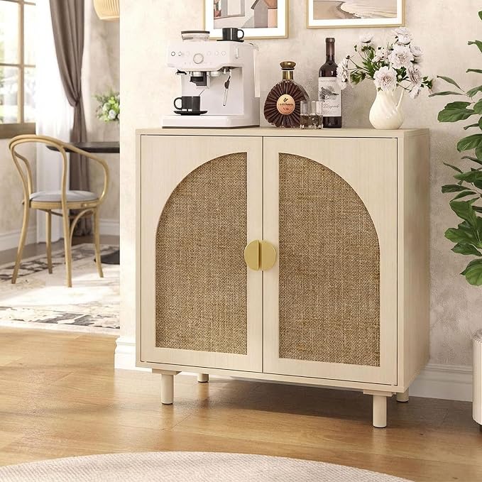 Rattan Doors-beige-2pcs