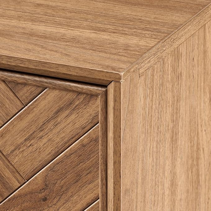 Walnut Herringbone Cabinet