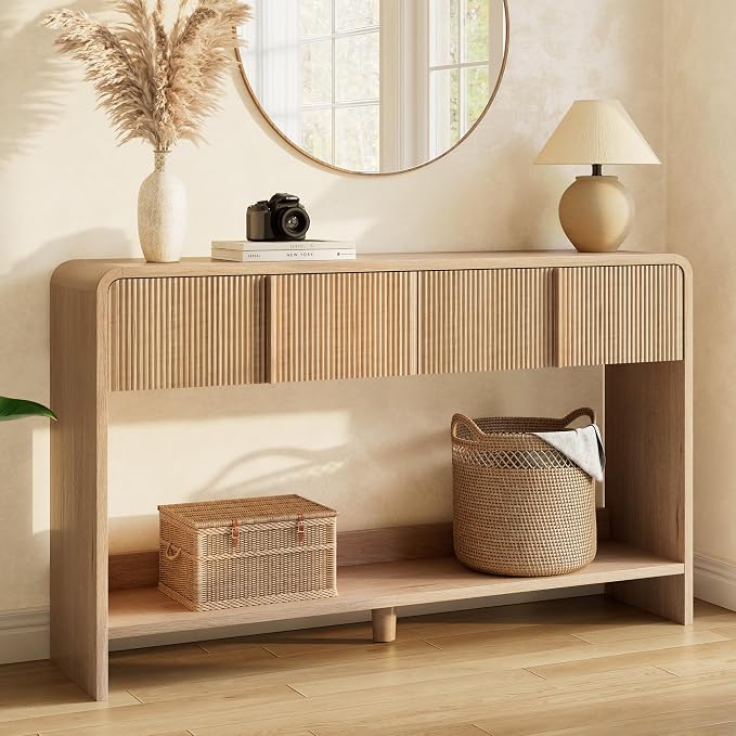 Natural Oak - Fluted Panel