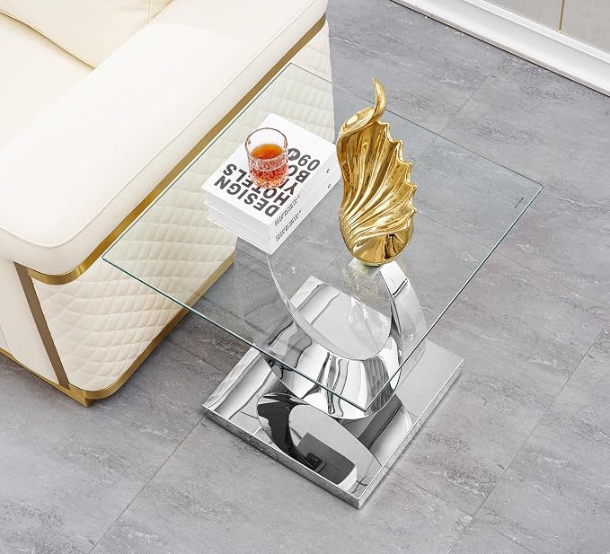Silver - End Table (Moon Base)