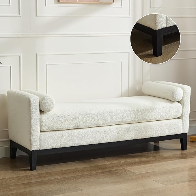 Black Wood Legs-boucle Ivory