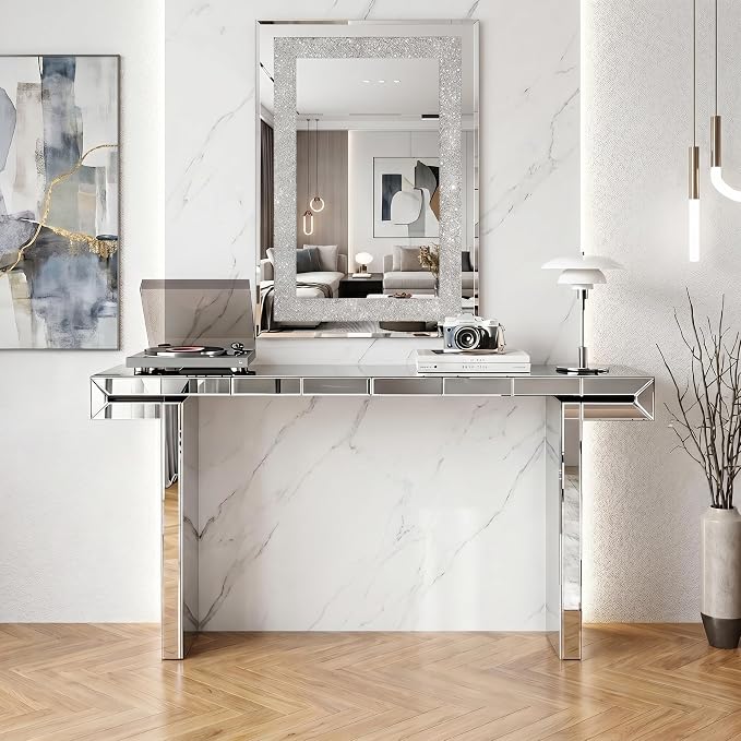 Silver With Wall Mirror