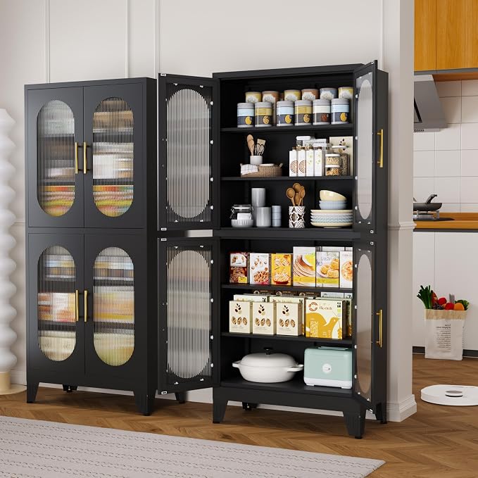4 Shelves-black