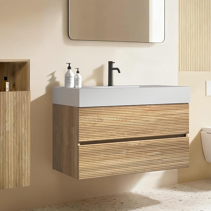 Rough Oak / High-rim Sink