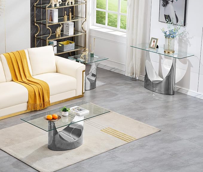 Silver Console Table