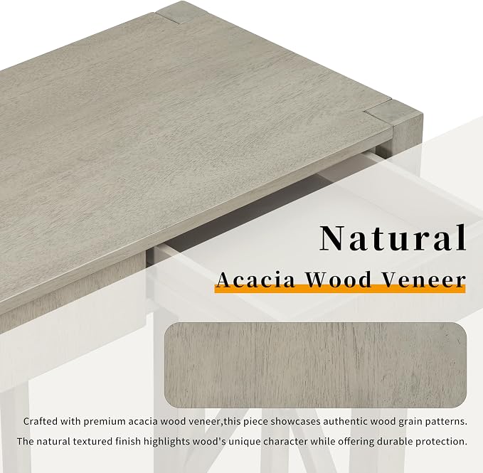 Grey + Mdf + Mdf + Acacia