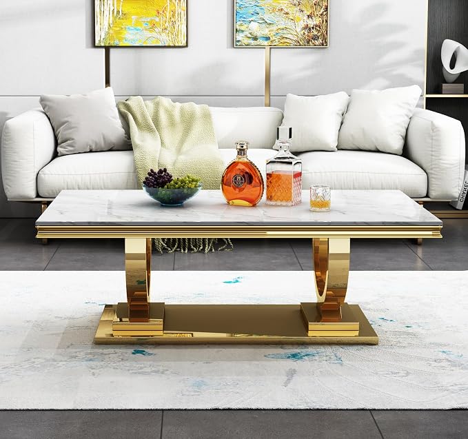 Console Table,white&silver