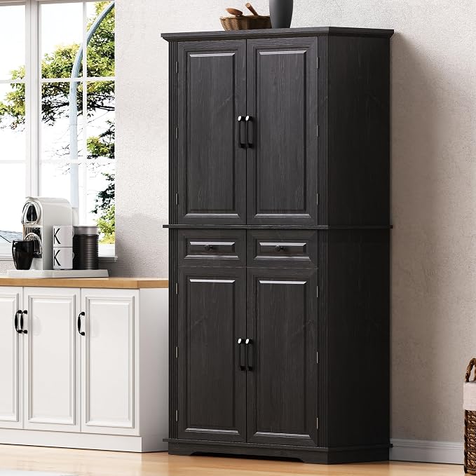 Black4-door 2-drawer + Mdf