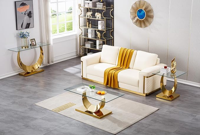 Gold Console Table