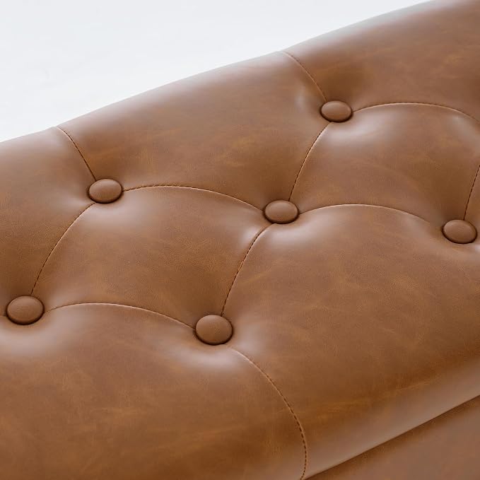 Faux Leather Brown
