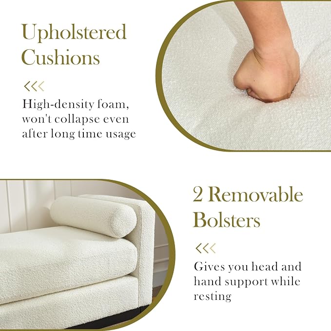 Black Wood Legs-boucle Ivory