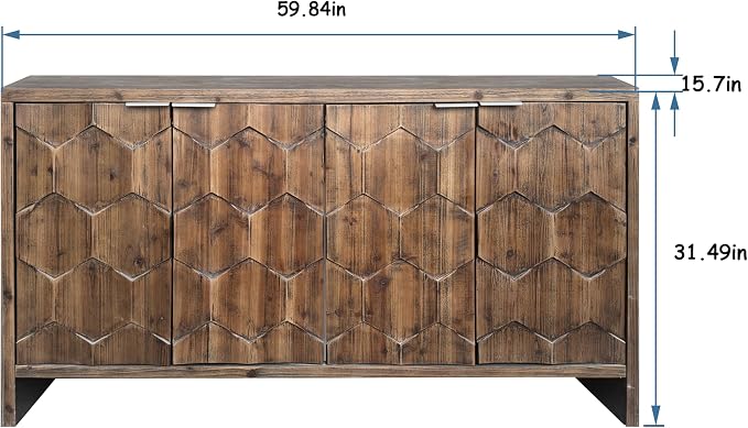 Natural Wood+brown (Hexagonal Pattern)