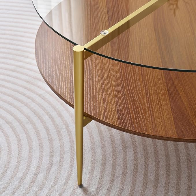 Clear & Walnut