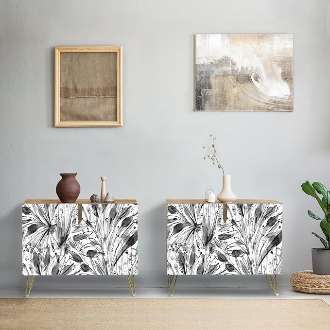 Black Wildflower Patterns