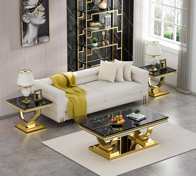 Black & Gold - End Table
